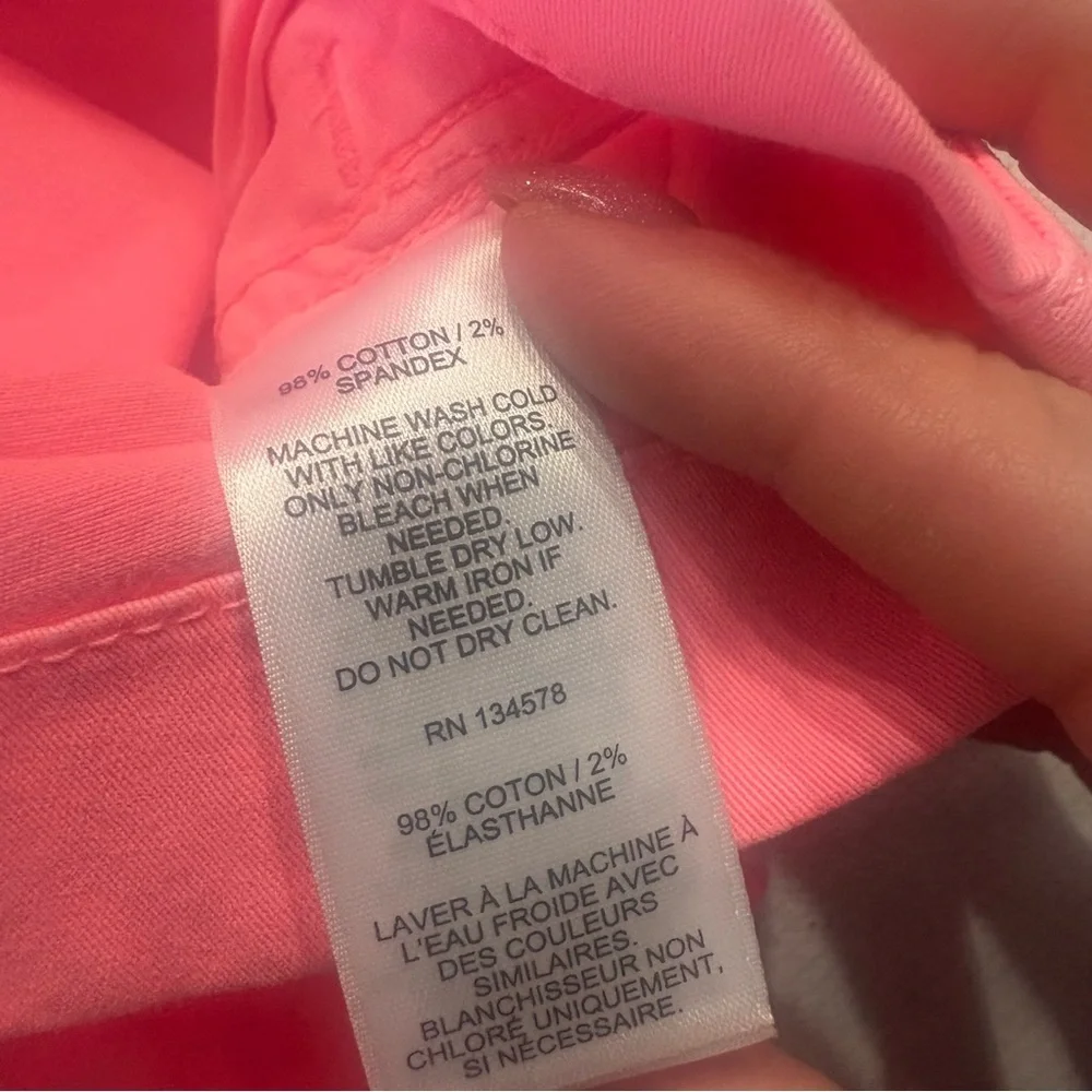 Vineyard Vines Women’s Pink Cotton Shorts Size 4 Classic Preppy - Picture 4 of 14
